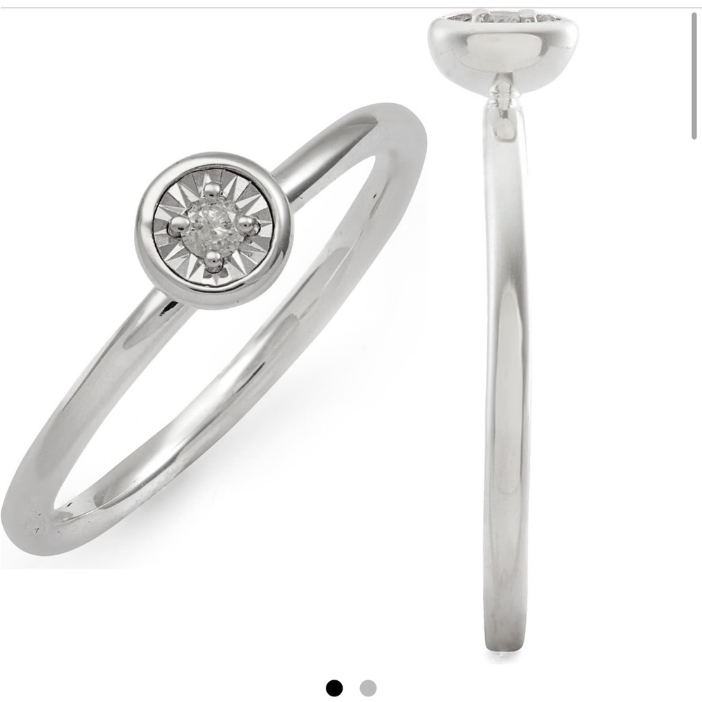 Monica Vinader NWOT Essential Diamond Ring